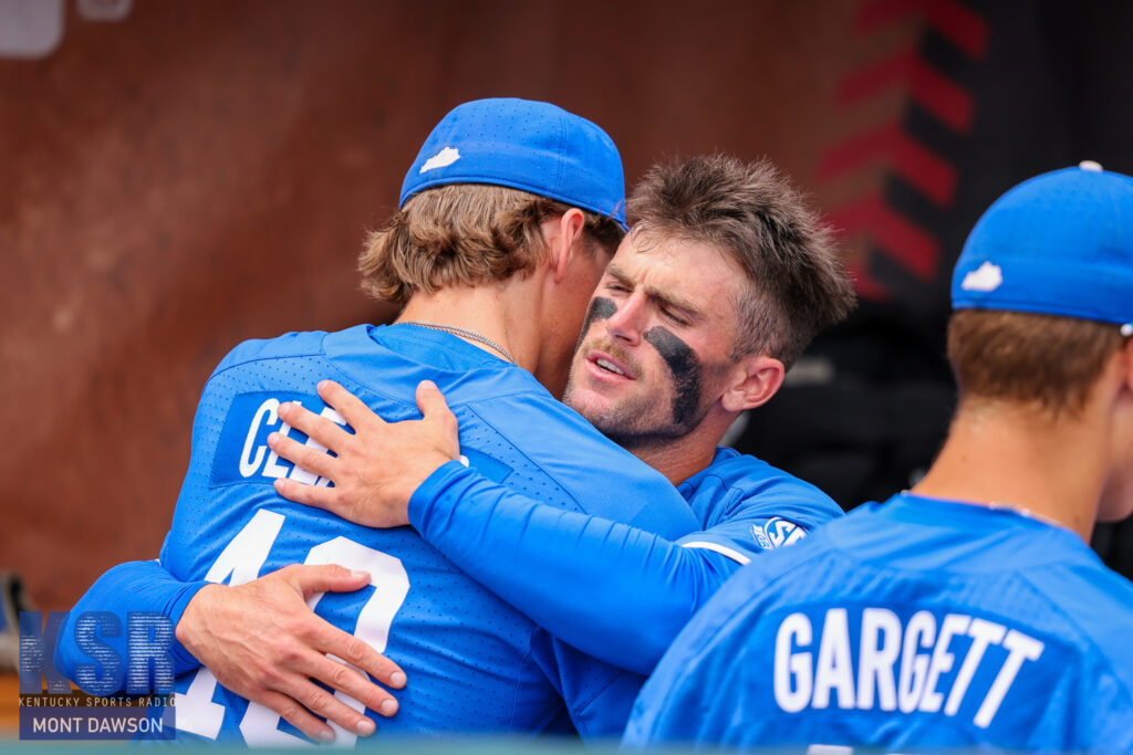 Kentucky players console each other after the loss to Florida in the College World Series - Mont Dawson, Kentucky Sports Radio