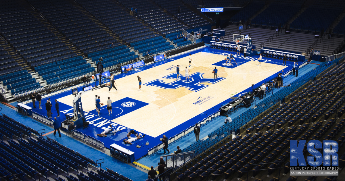 Cody "Boom" Fueger unveils the return of the new floor at Rupp Arena On3