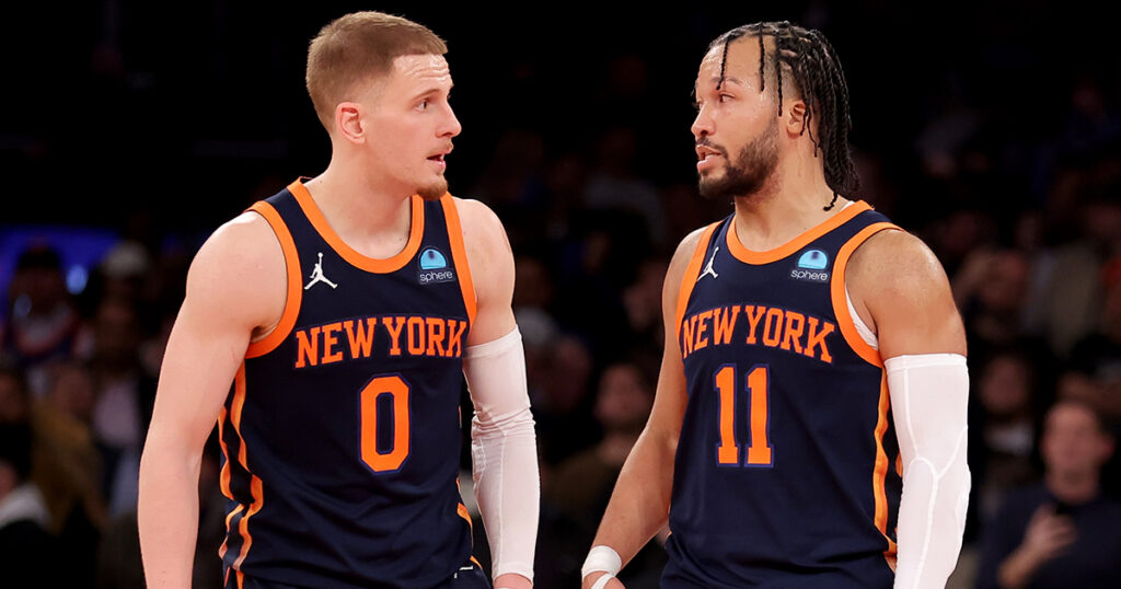 New York Knicks stars Donte Divincenzo and Jalen Brunson