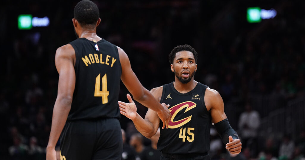 Cleveland Cavaliers stars Evan Mobley and Donovan Mitchell