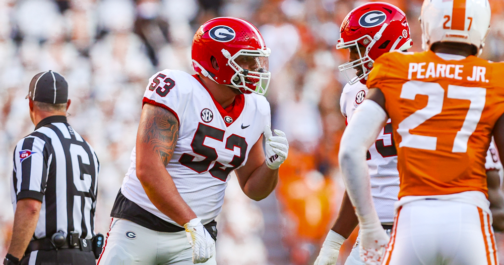 Georgia OL Dylan Fairchild comes off the board in 2025 NFL Draft