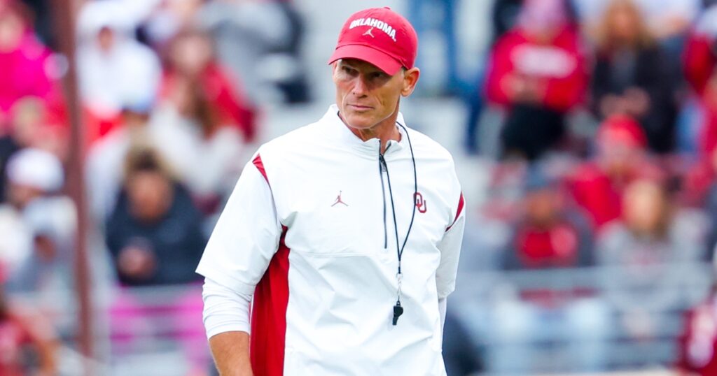 oklahoma-sooners-head-football-coach-brent-venables-joining-running-towards-sec-conference