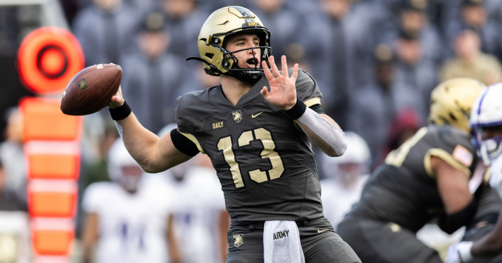 Last year, senior quarterback Bryson Daily accounted for 1,814 yards of total offense and 14 touchdowns. (Photo courtesy Army athletic)