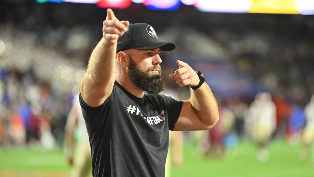 Florida State senior assistant strength coach Nick Dowdy has been with Mike Norvrll's and Josh Storms' staff since they were at Memphis. (FSU Athletics Public Relations/Mike Erdelyi)