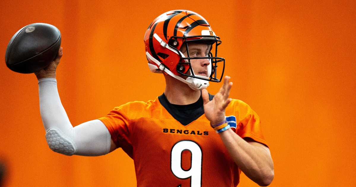 Joe Burrow unveils bleachblonde buzz cut at Bengals training camp On3