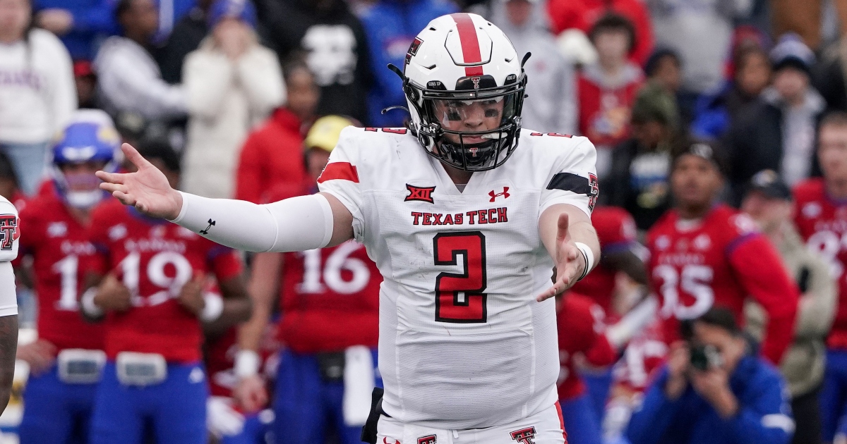 Behren Morton injury update: Texas Tech QB status vs. TCU revealed - On3