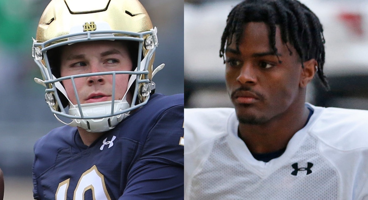 Riley Leonard, Jordan Clark reveal what drew them to transfer to Notre Dame  - On3