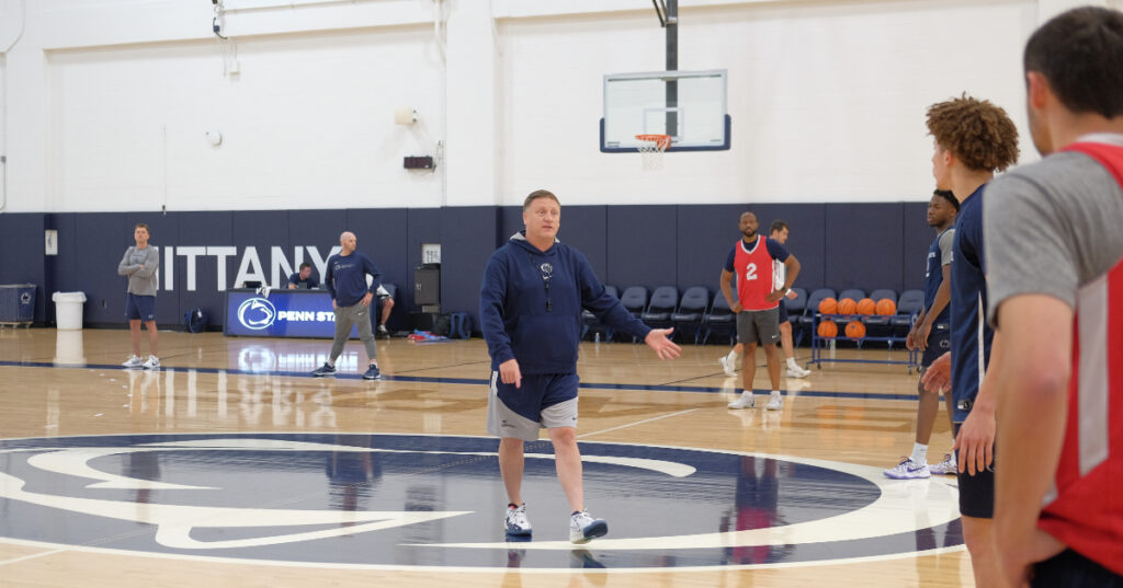 Penn State head coach Mike Rhoades (Photo credit: Thomas Frank Carr)