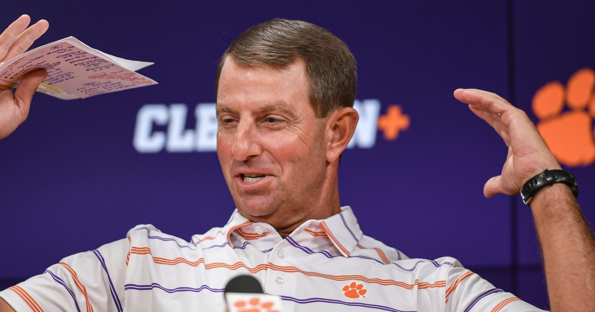 Dabo Swinney not focused on traveling to California for ACC games