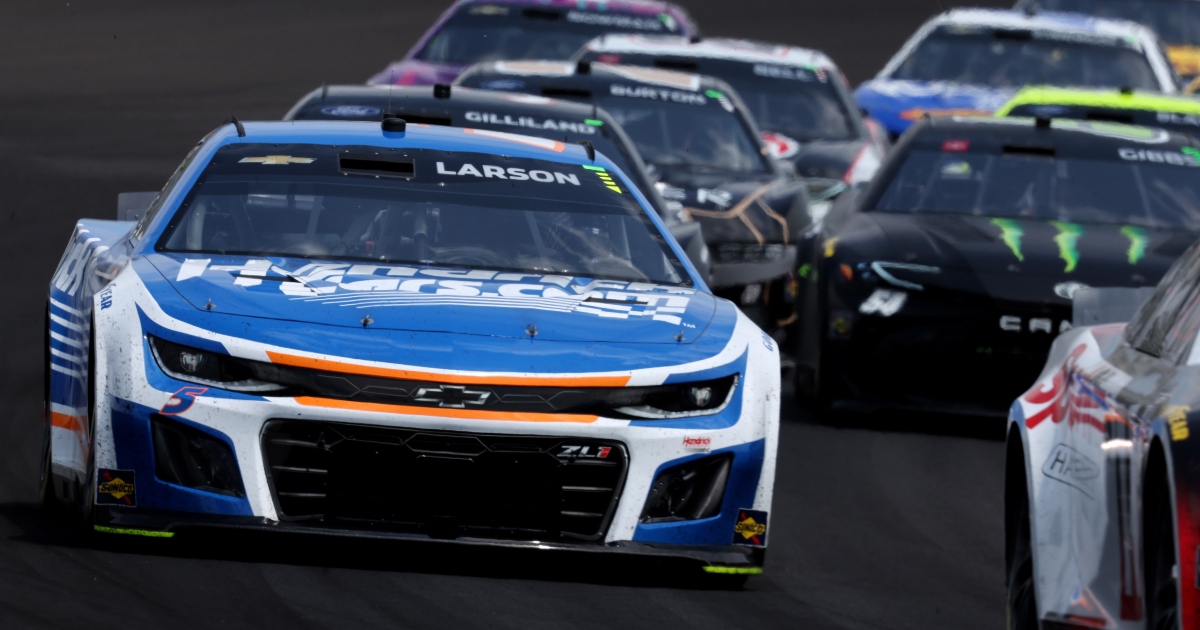 Kyle Larson wins Brickyard 400 under caution in double overtime at ...