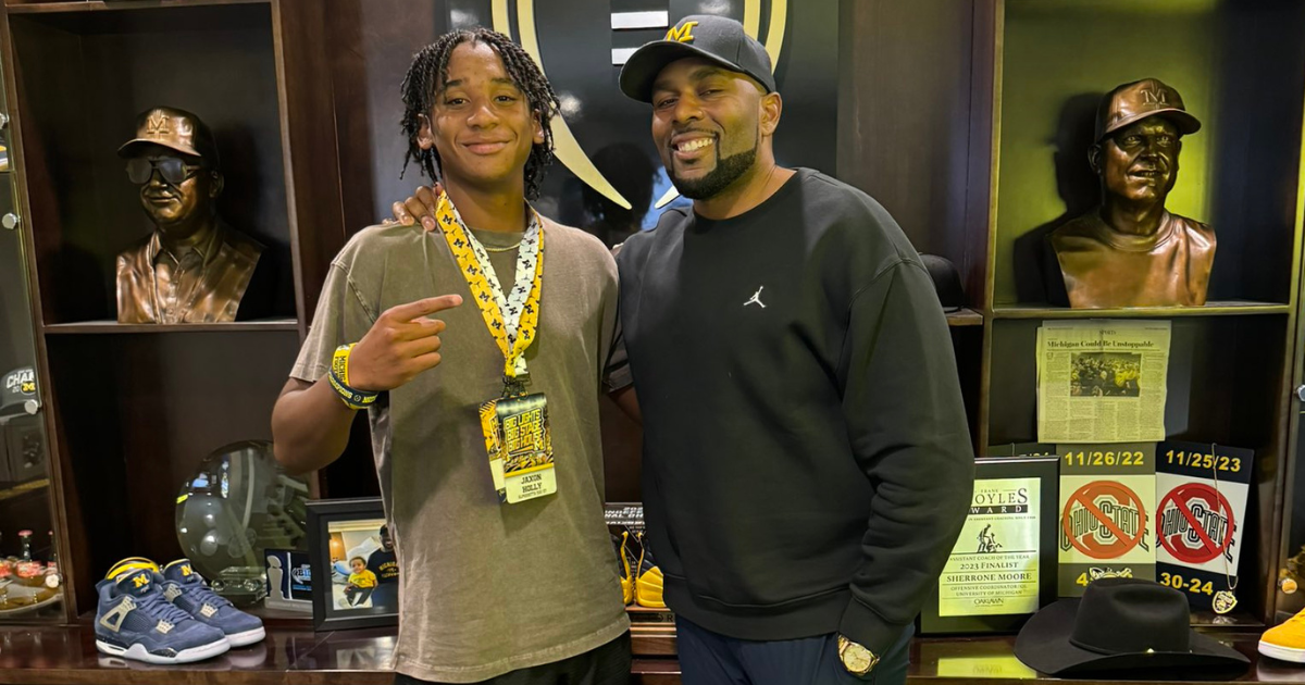 On300 EDGE Jaxon Holly feels love from Michigan during spring game visit