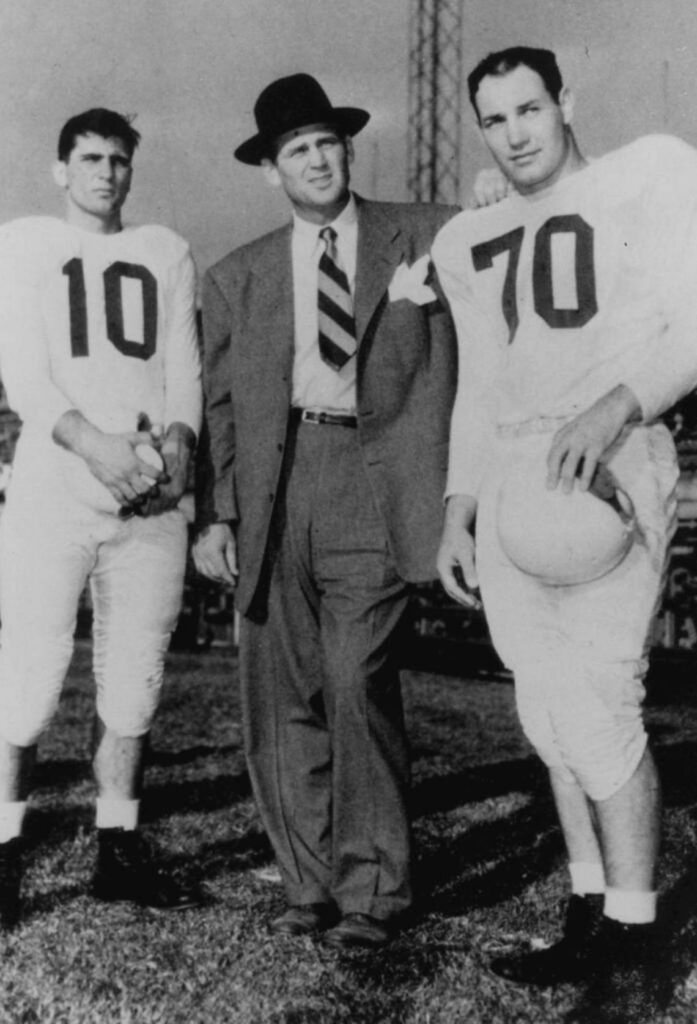 Bear Bryant, Bob Gain and Babe Parilli at Kentucky