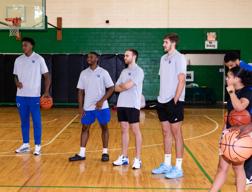 Kentucky Basketball players at S.T. Roach Basketball Camp - Paul Hooper, Lexington Parks & Recreation