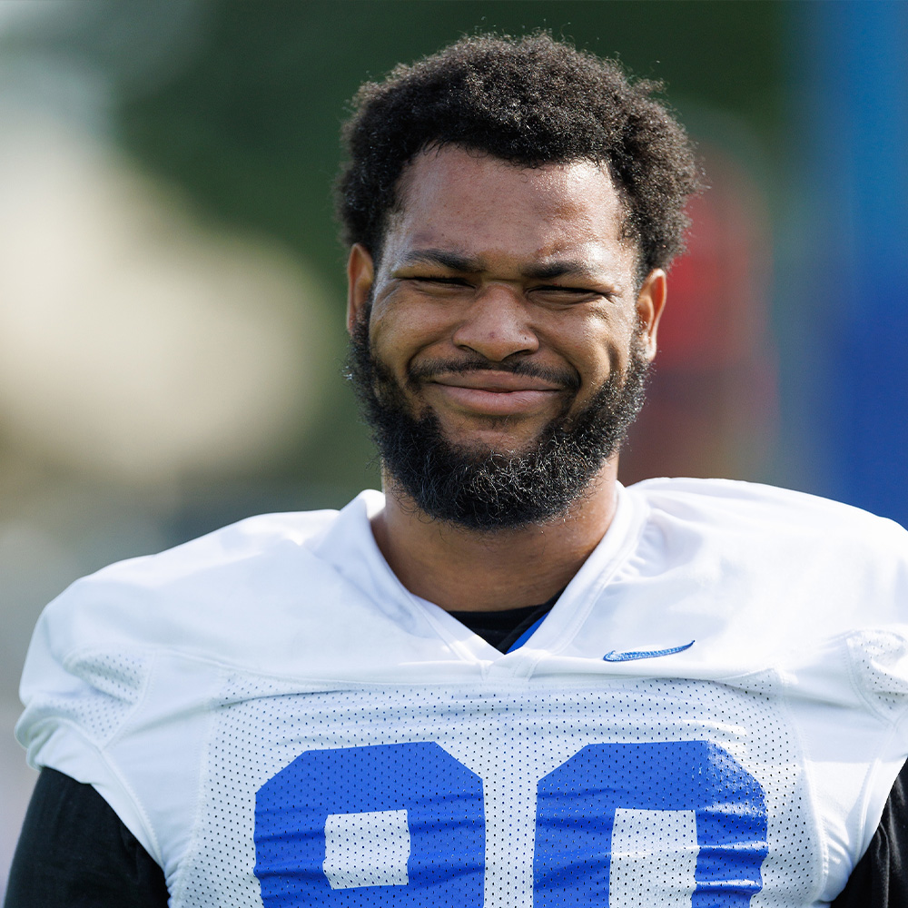 Tre'vonn Rybka at Kentucky football practice