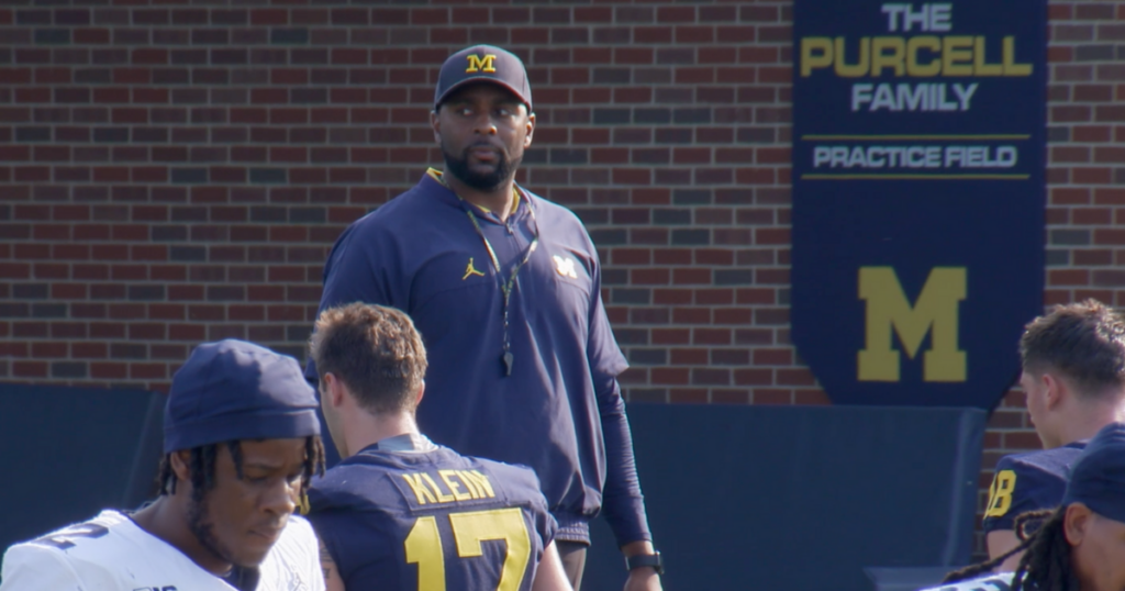 Michigan Wolverines football head coach Sherrone Moore is the 21st head man in program history. (Photo courtesy Michigan athletics)