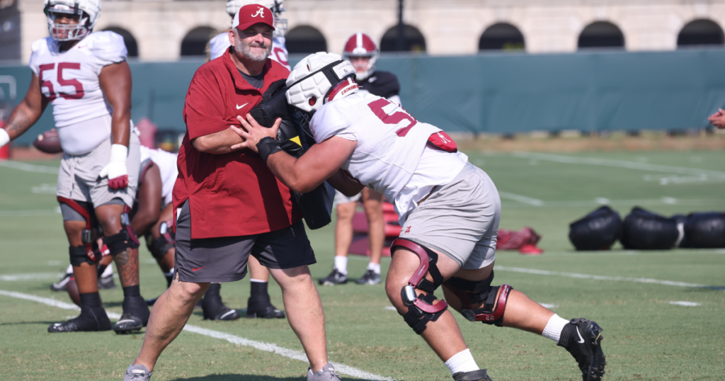 Alabama OL coach Chris Kapilovic