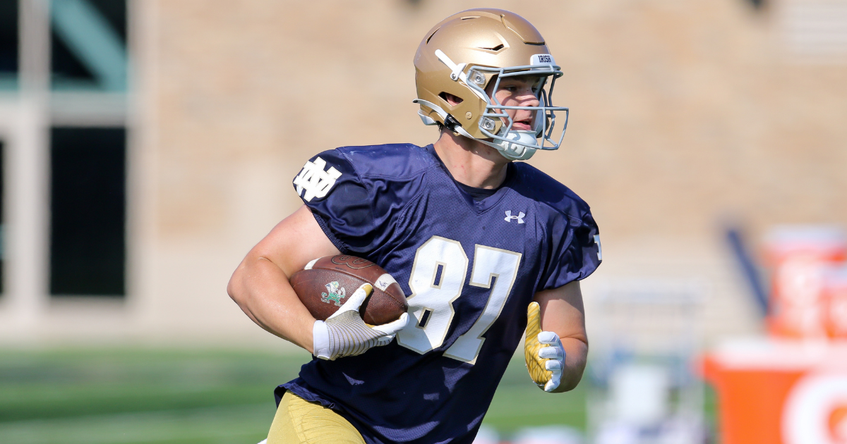 Notre Dame TE Cooper Flanagan uses offseason to refine game