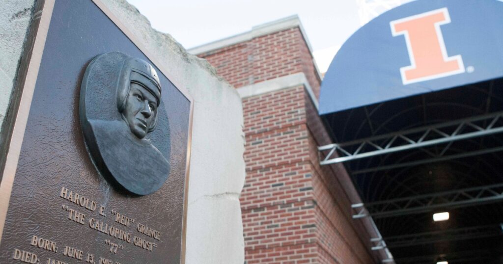 illinois-honoring-red-grange-with-special-uniforms-in-their-oct-19th-matchup-vs-michigan