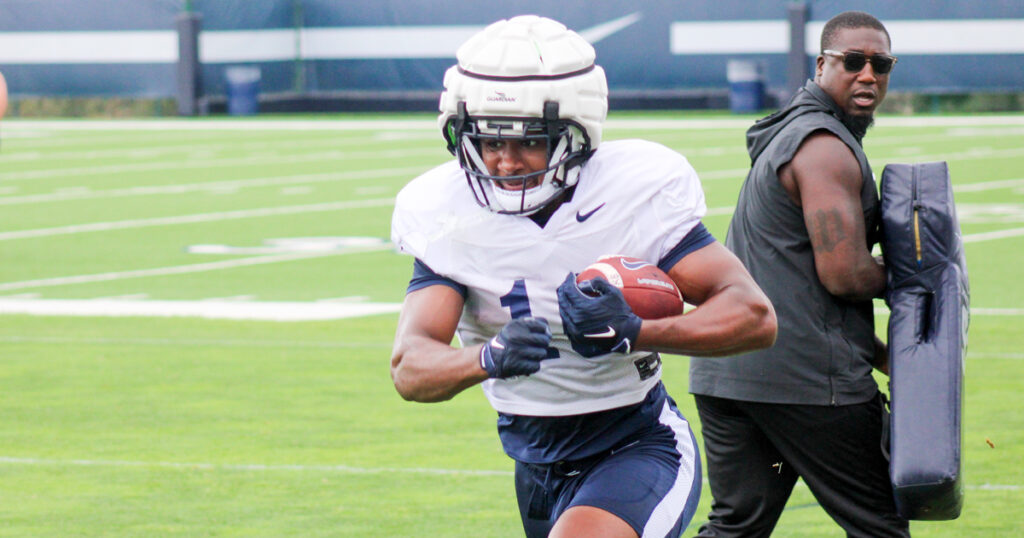 Nittany Lions running back Nicholas Singleton. (Pickel/BWI)