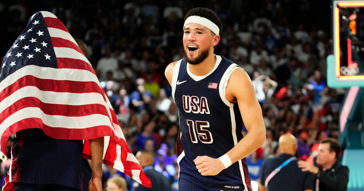 Devin Booker’s hot first half leads the US team to another gold medal in victory over France