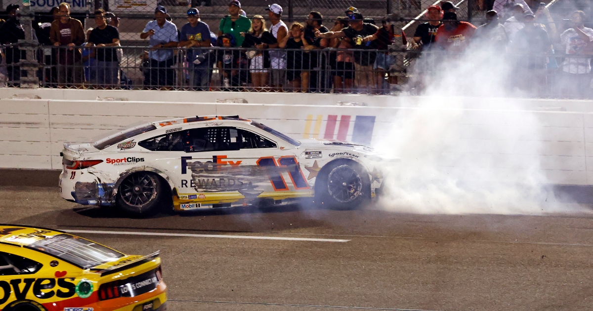 Denny Hamlin disagrees with the notion that NASCAR is driving the sport forward through major crashes and controversial finishes