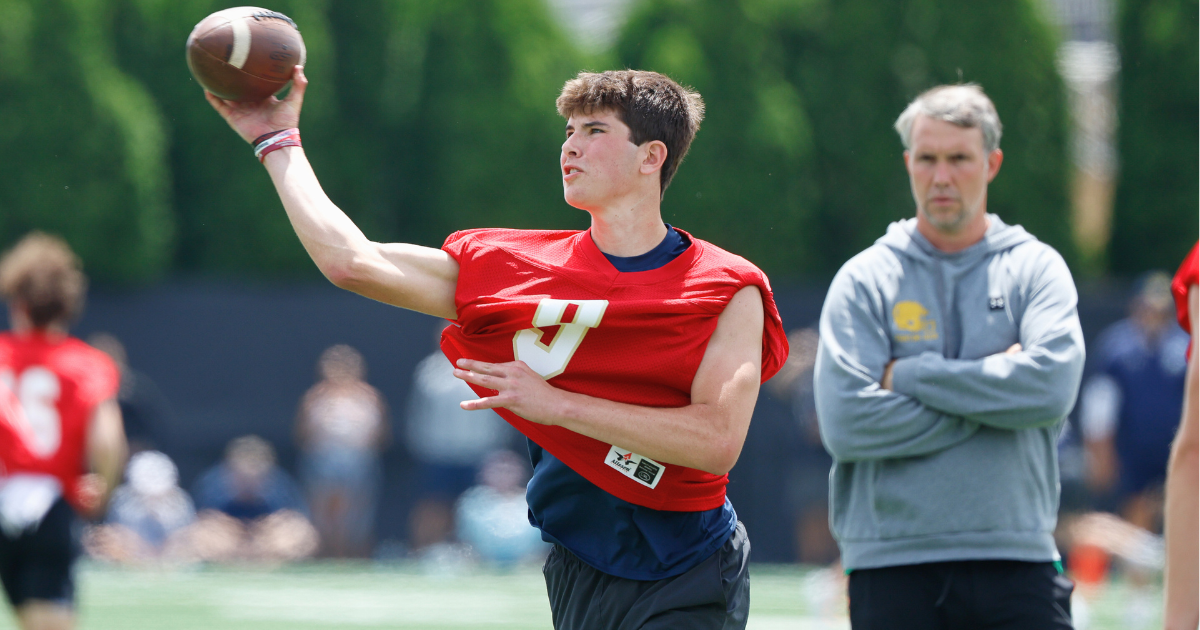 Massachusetts QB Peter Bourque on Notre Dame’s 2027 quarterback radar