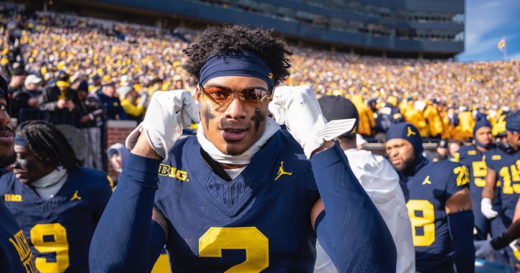 Michigan Wolverines football cornerback Will Johnson notched 4 interceptions in 2023. (Photo courtesy Will Johnson / Instagram)