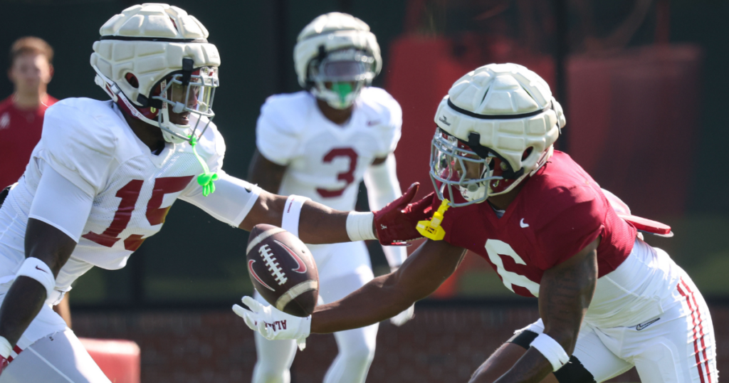 Alabama LB Justin Jefferson and WR Kobe Prentice