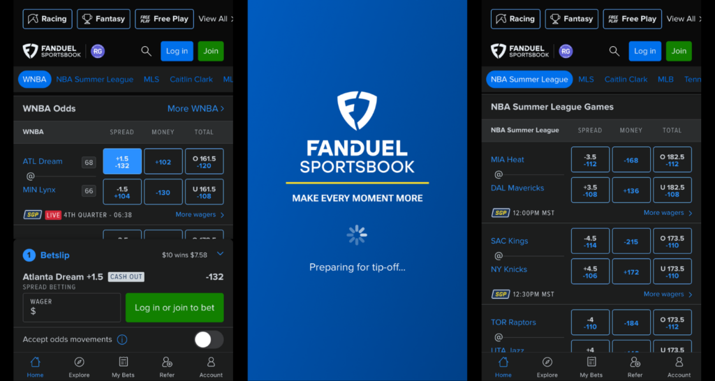 fanduel sportsbook mobile app