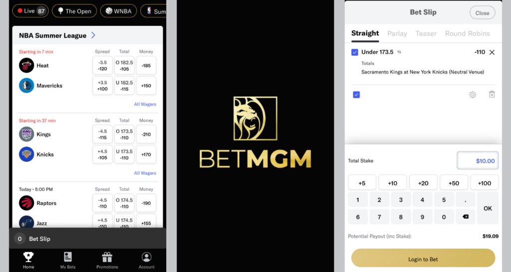 BetMGM Sportsbook mobile app