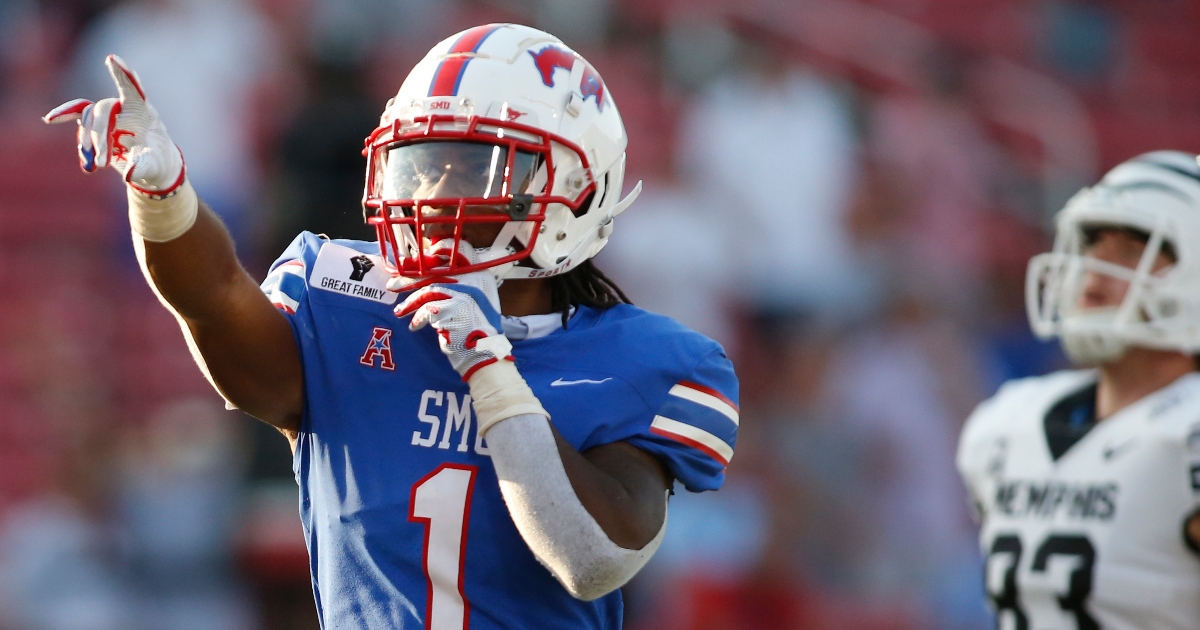 SMU linebacker Brandon Crossley was ejected for spitting on a Nevada player.