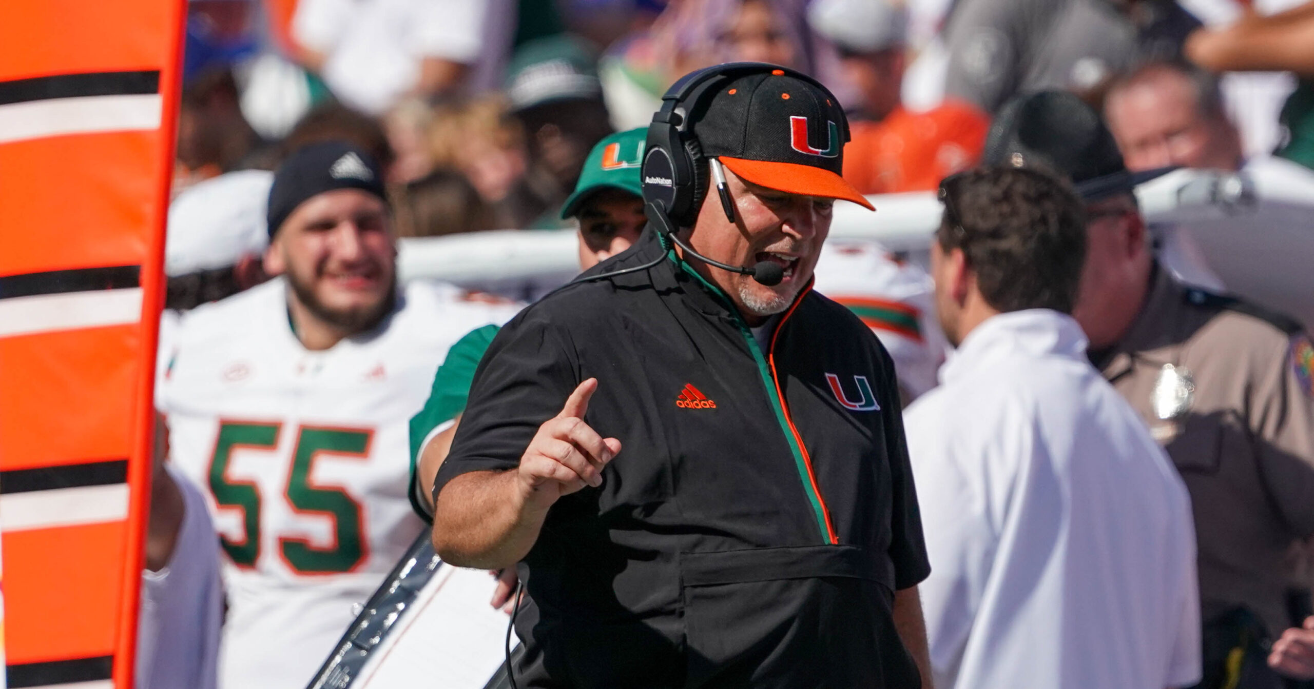 Miami defensive coordinator Lance Guidry breaks things down