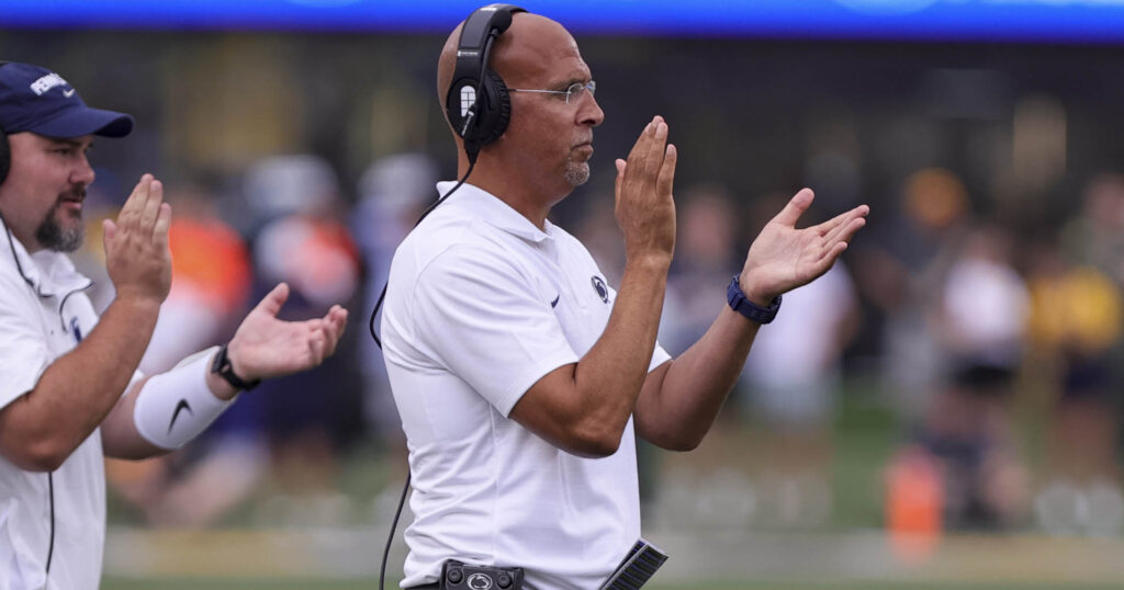 Penn State head coach James Franklin