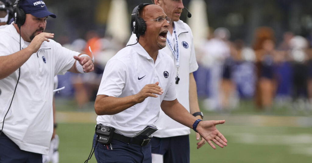 Penn State head coach James Franklin