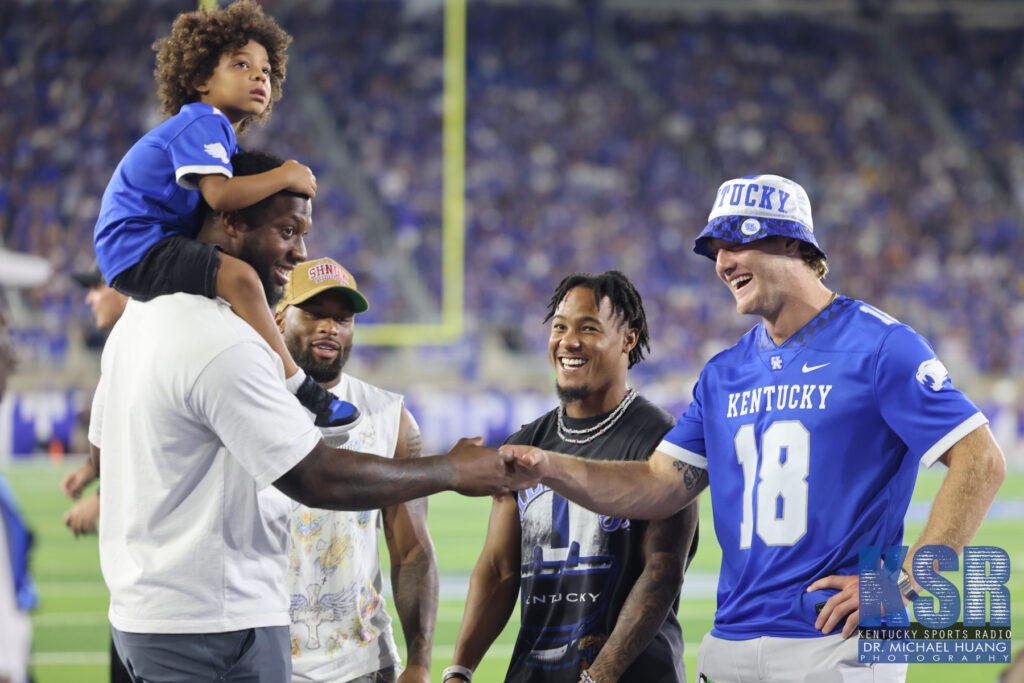 Josh Allen, Ray Davis, Wan'Dale Robinson, and Will Levis at Kentucky Football's season opener - Dr. Michael Huang, Kentucky Sports Radio