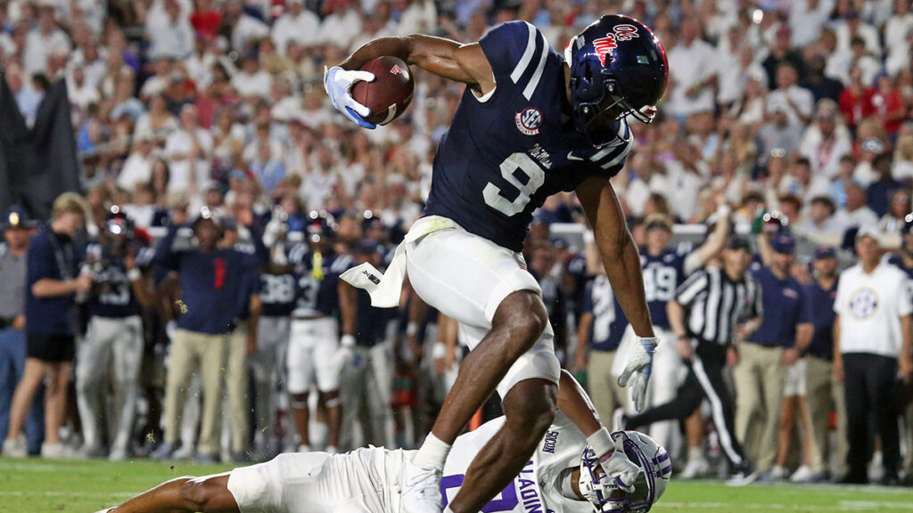 Ole Miss wide receiver Tre Harris. Mandatory Credit: Petre Thomas-USA TODAY Sports