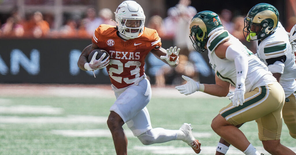 Texas RB Jaydon Blue