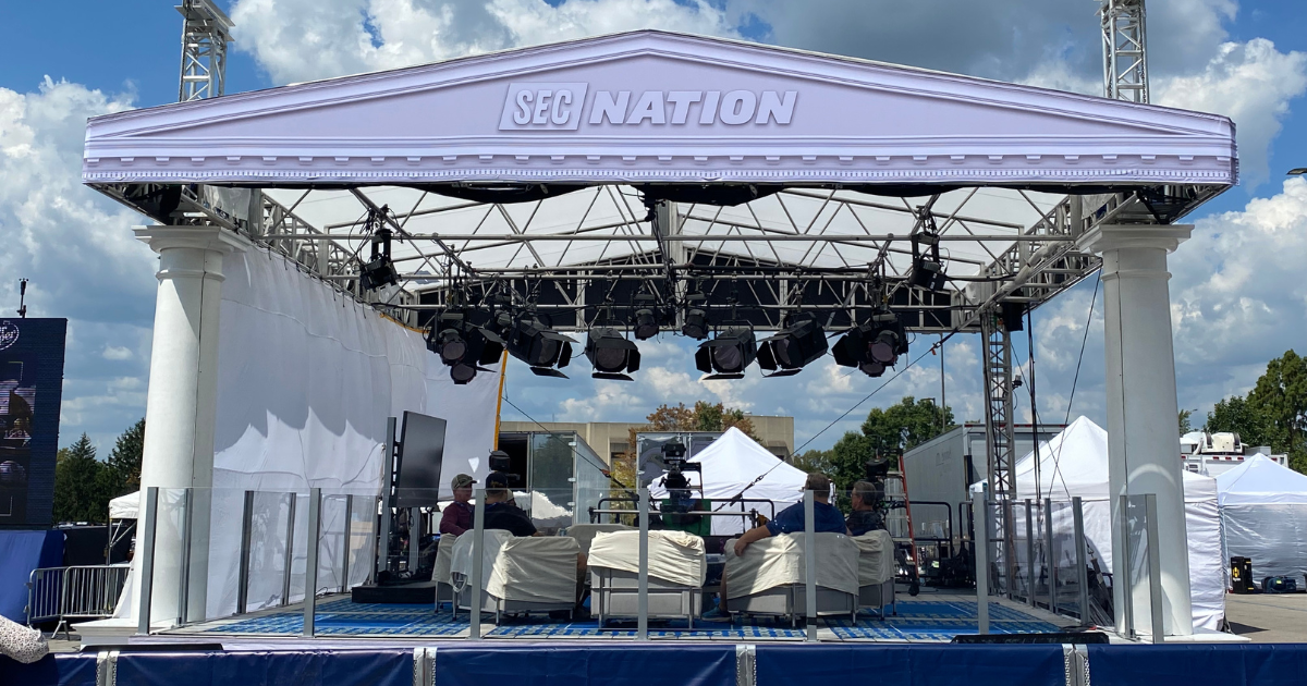 Your tailgate could be seen in the background of SEC Nation