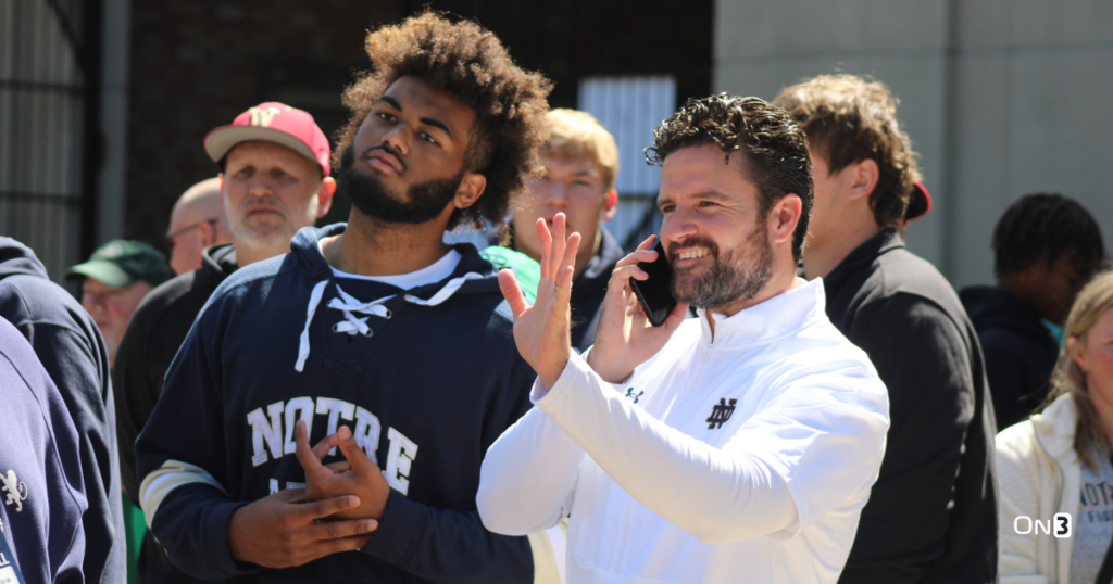 2025 EDGE Christopher Burgess Jr. visited Notre Dame for the Northern Illinois game on Sept. 7, 2024.