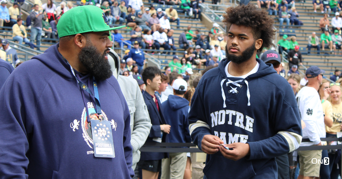 What Notre Dame recruits visited for the Northern Illinois game?