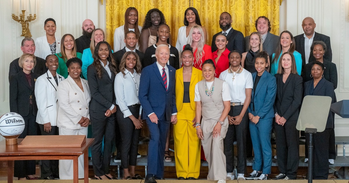 South Carolina women’s basketball: National champion Gamecocks honored at the White House