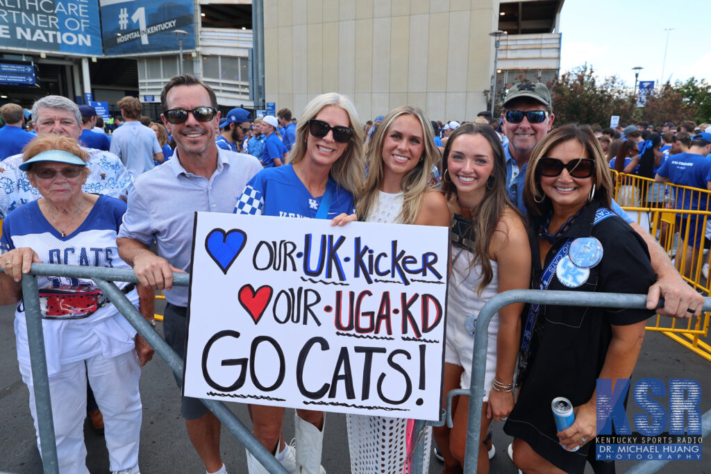 Kentucky fans at the Cat Walk before the Georgia game - Dr. Michael Huang, Kentucky Sports Radio