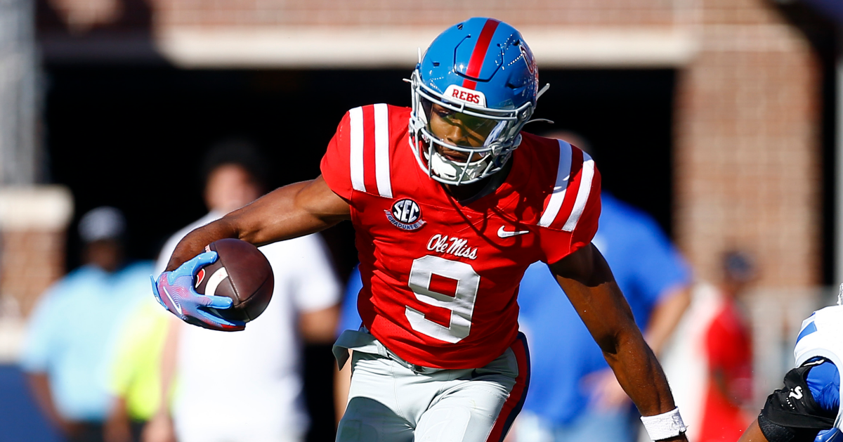 Tre Harris injury update: Ole Miss receiver taken to locker room vs ...