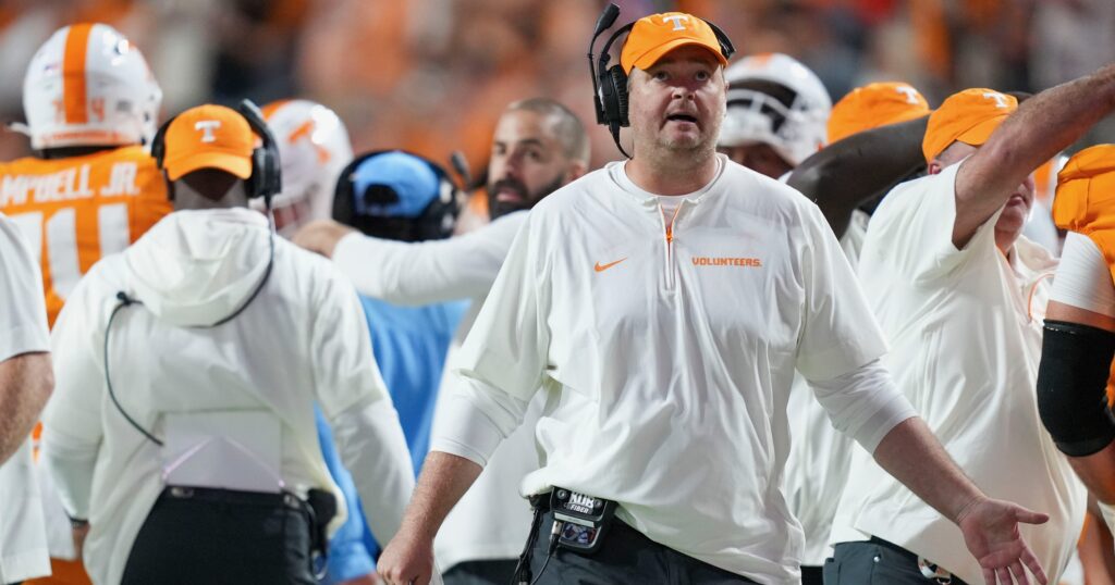 Josh Heupel, Tennessee Football | Caitie McMekin/News Sentinel / USA TODAY NETWORK via Imagn Images