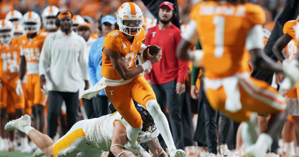 Nico Iamaleava, Tennessee Football | Caitie McMekin/News Sentinel / USA TODAY NETWORK via Imagn Images