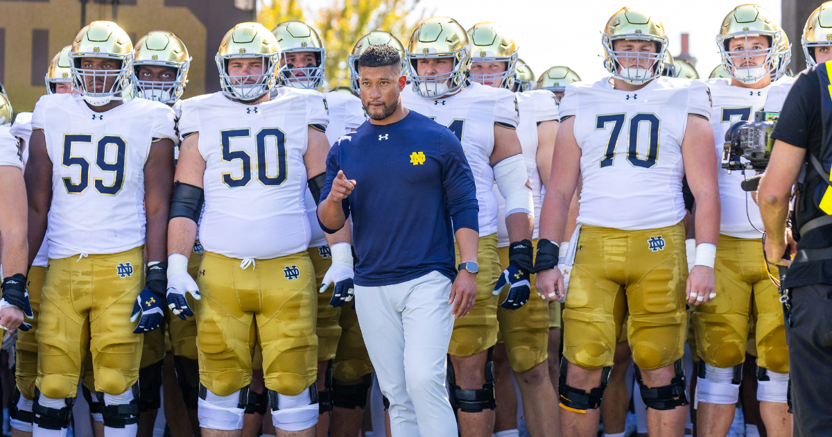 Notre Dame football announces kickoff time, TV information for Tech