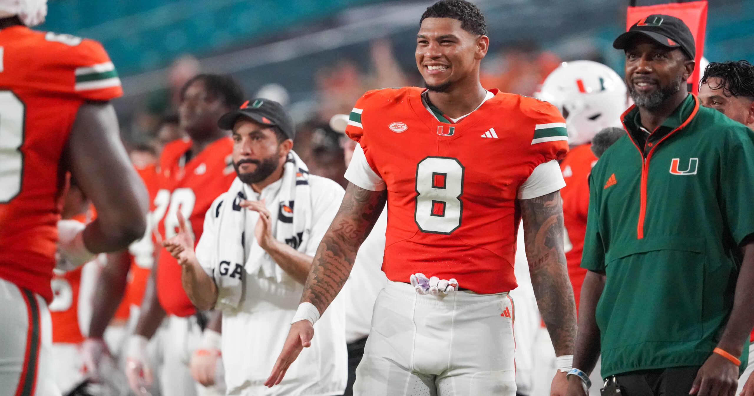 Miami TE Elijah Arroyo excelling with production ... and effort