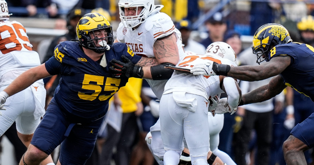 Michigan Wolverines football defensive tackle Mason Graham was a preseason All-American. (Photo by Junfu Han / USA TODAY NETWORK)