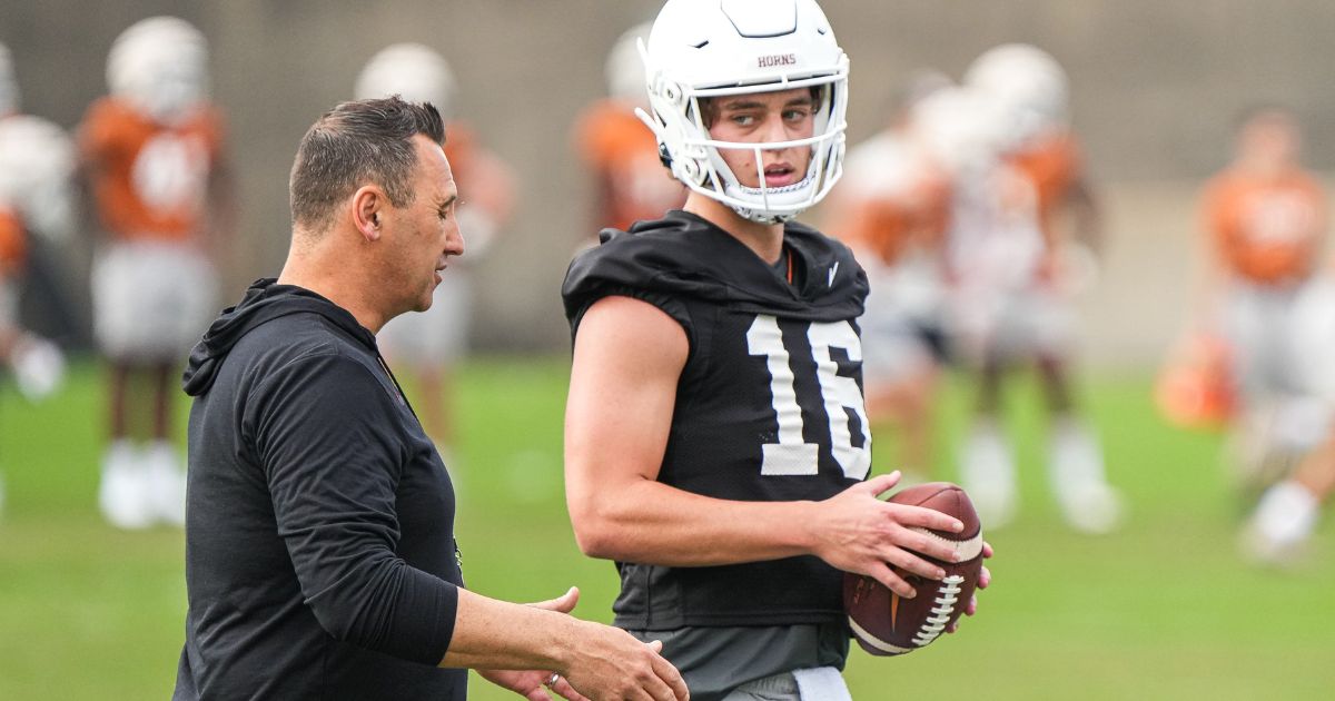 Steve Sarkisian breaks down how Texas handles the hype around Arch Manning