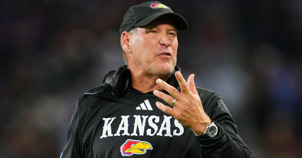 Kansas coach Lance Leipold called for Kansas to do a better job protecting quarterback Jalon Daniels against West Virginia.